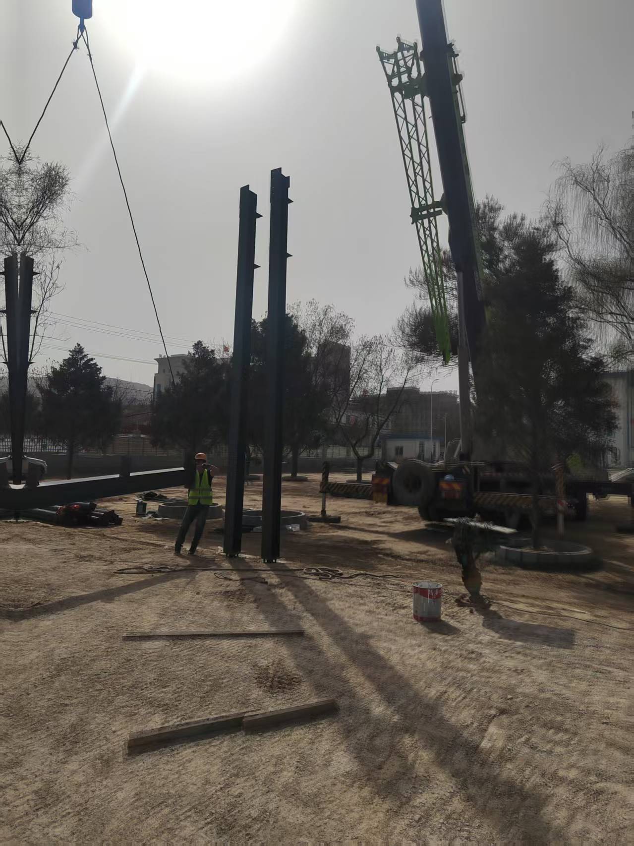 中國移動甘肅公司-自行車棚-安裝