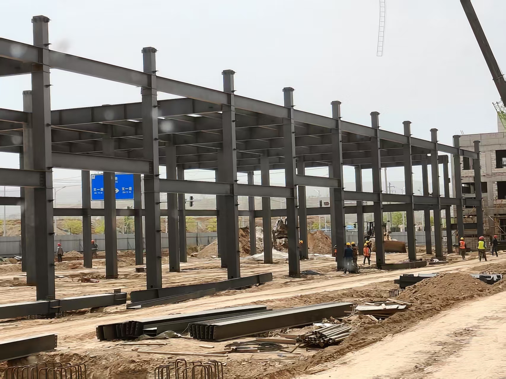 鋼結(jié)構(gòu)加工項(xiàng)目安裝現(xiàn)場